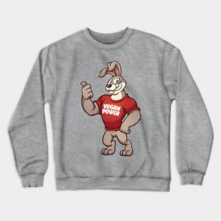 Vegan Power Rabbit Crewneck Sweatshirt